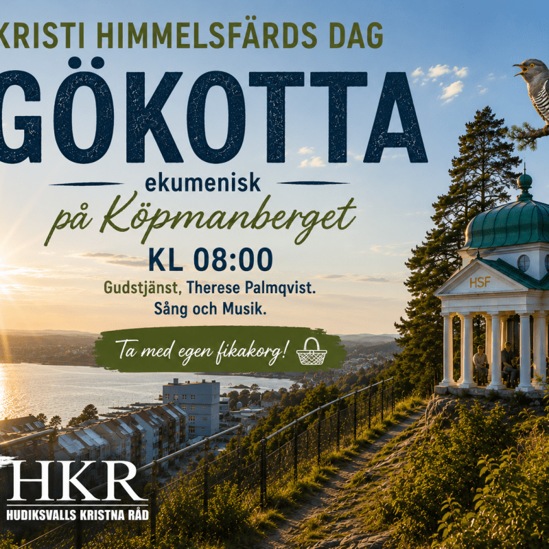 Gökotta på Köpmanberget på Kristi Himmelsfärdsdag, to 14 maj 2026 kl&nbsp;08